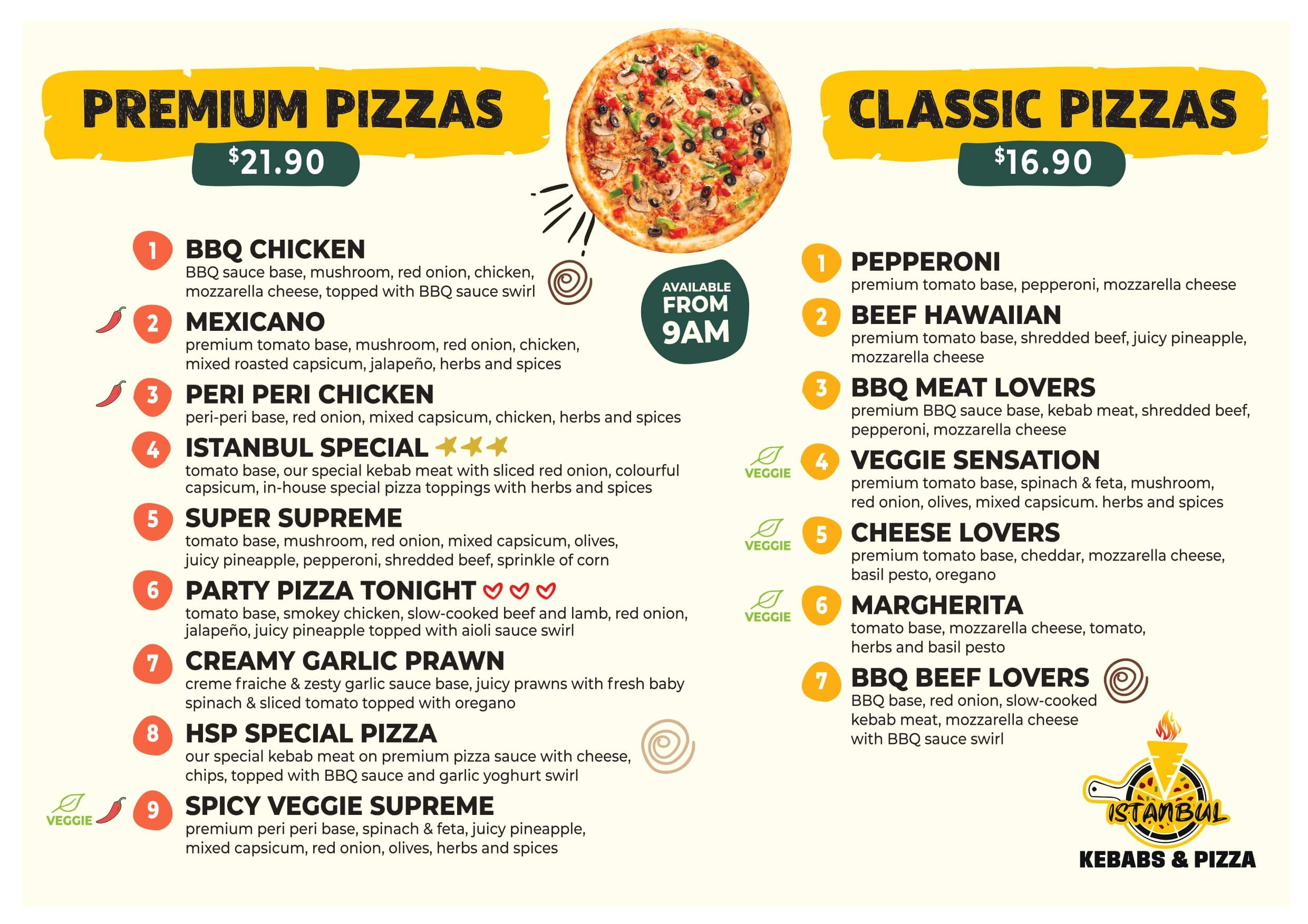 Pizzas